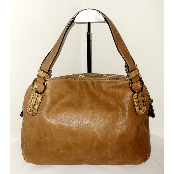 Michael Kors British Tan Leather Matilda Satchel Bag - Picture 6 of 10